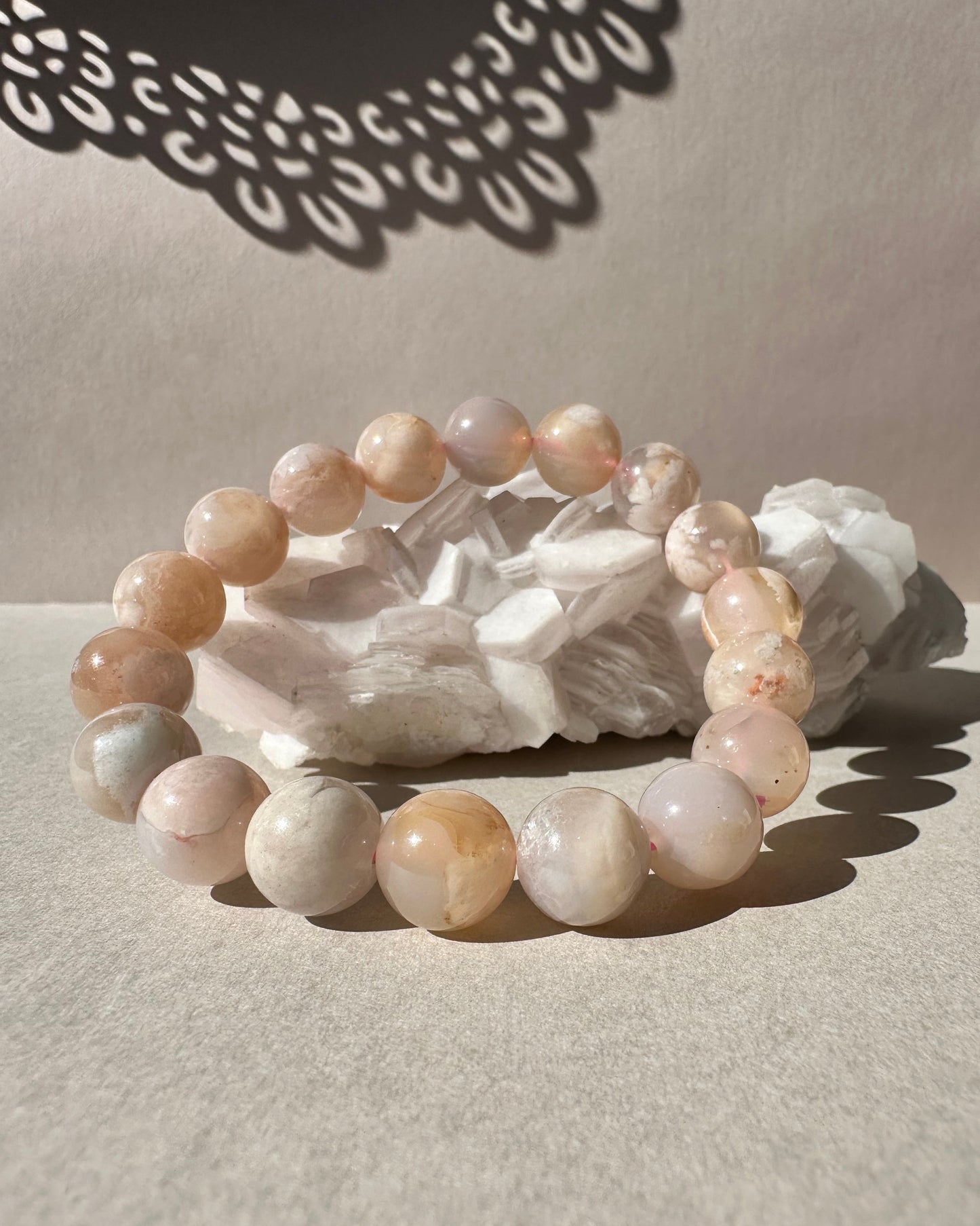 Flower Agate Bracelet