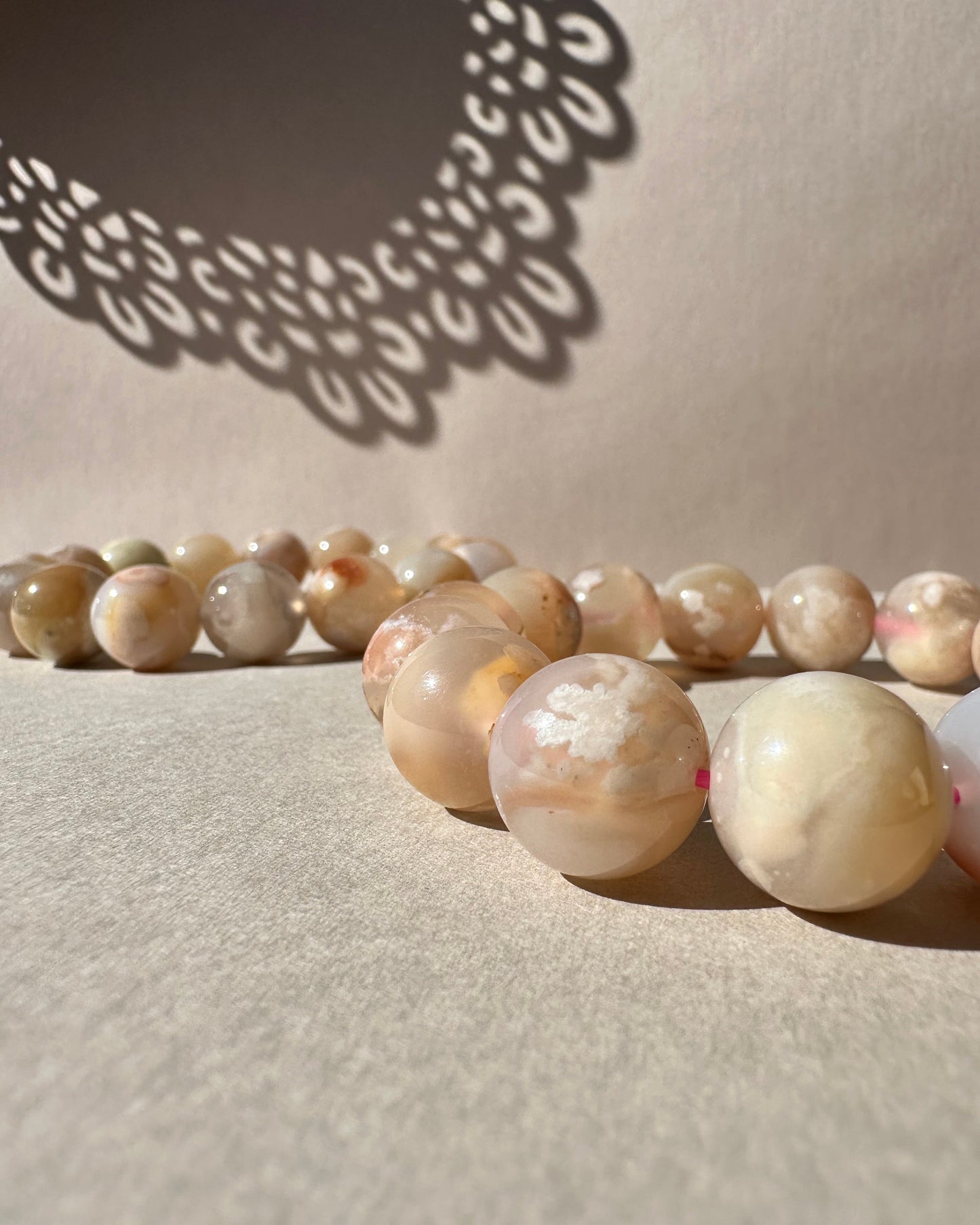 Flower Agate Bracelet