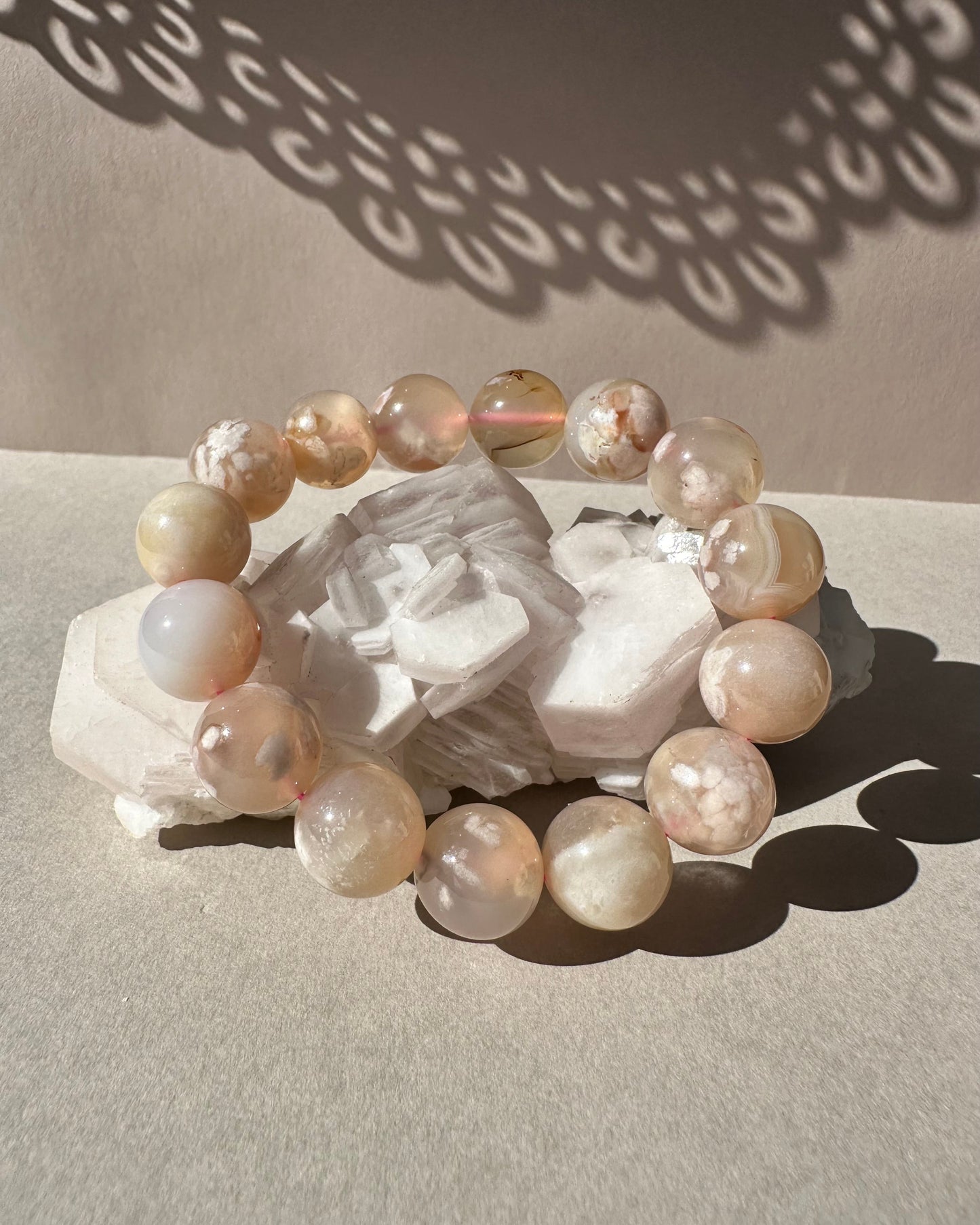 Flower Agate Bracelet