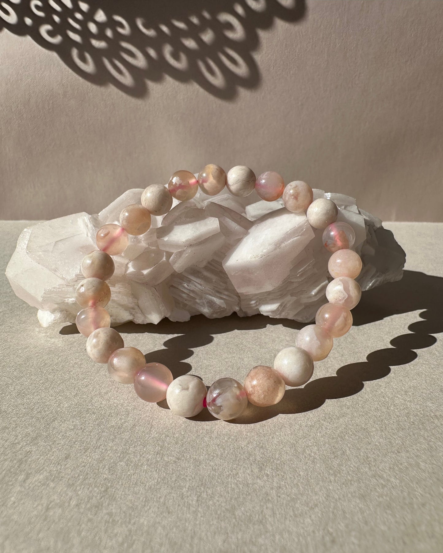 Flower Agate Bracelet