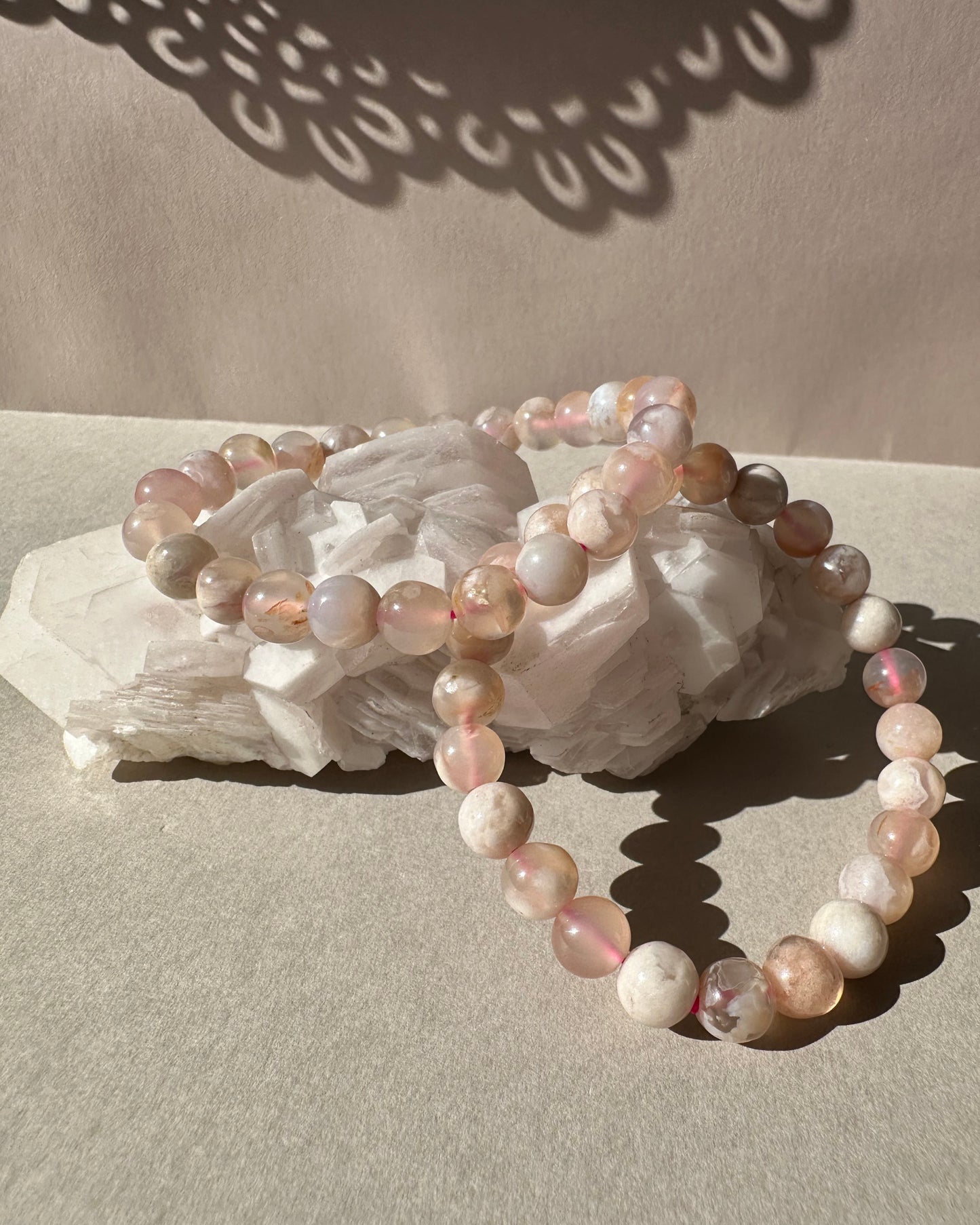 Flower Agate Bracelet