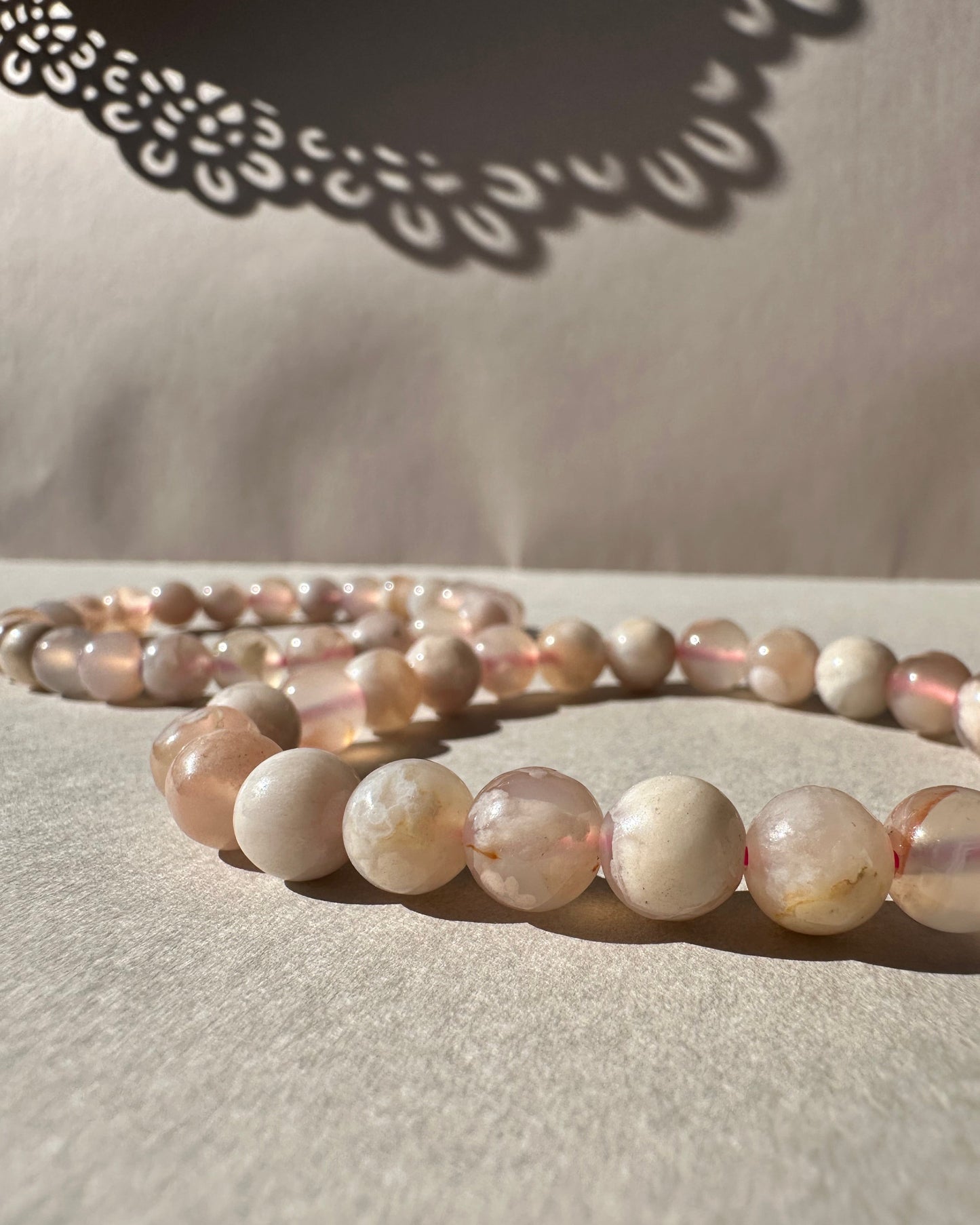 Flower Agate Bracelet