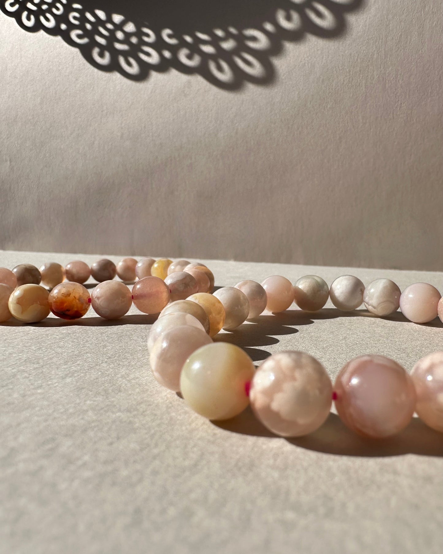 Flower Agate Bracelet