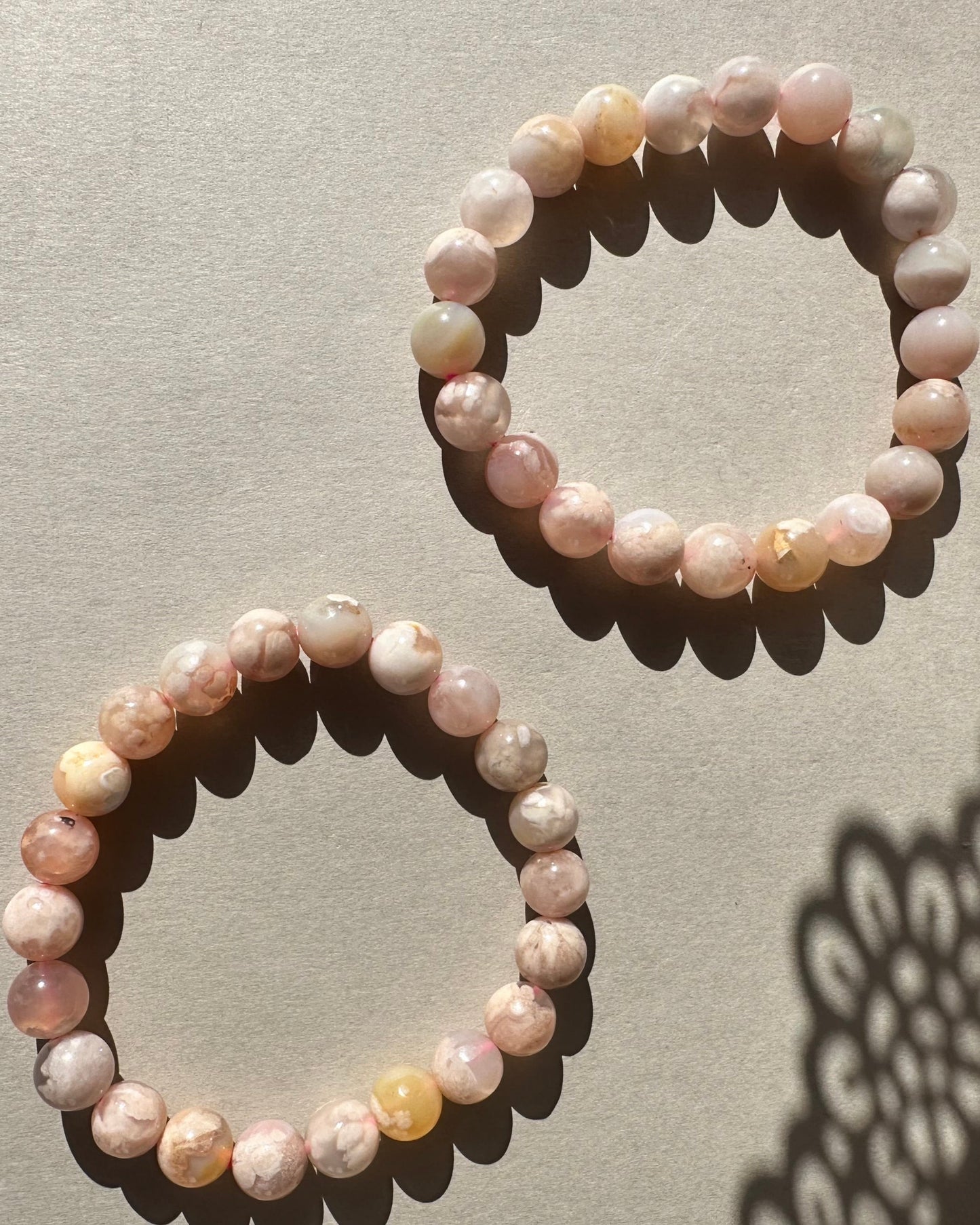 Flower Agate Bracelet