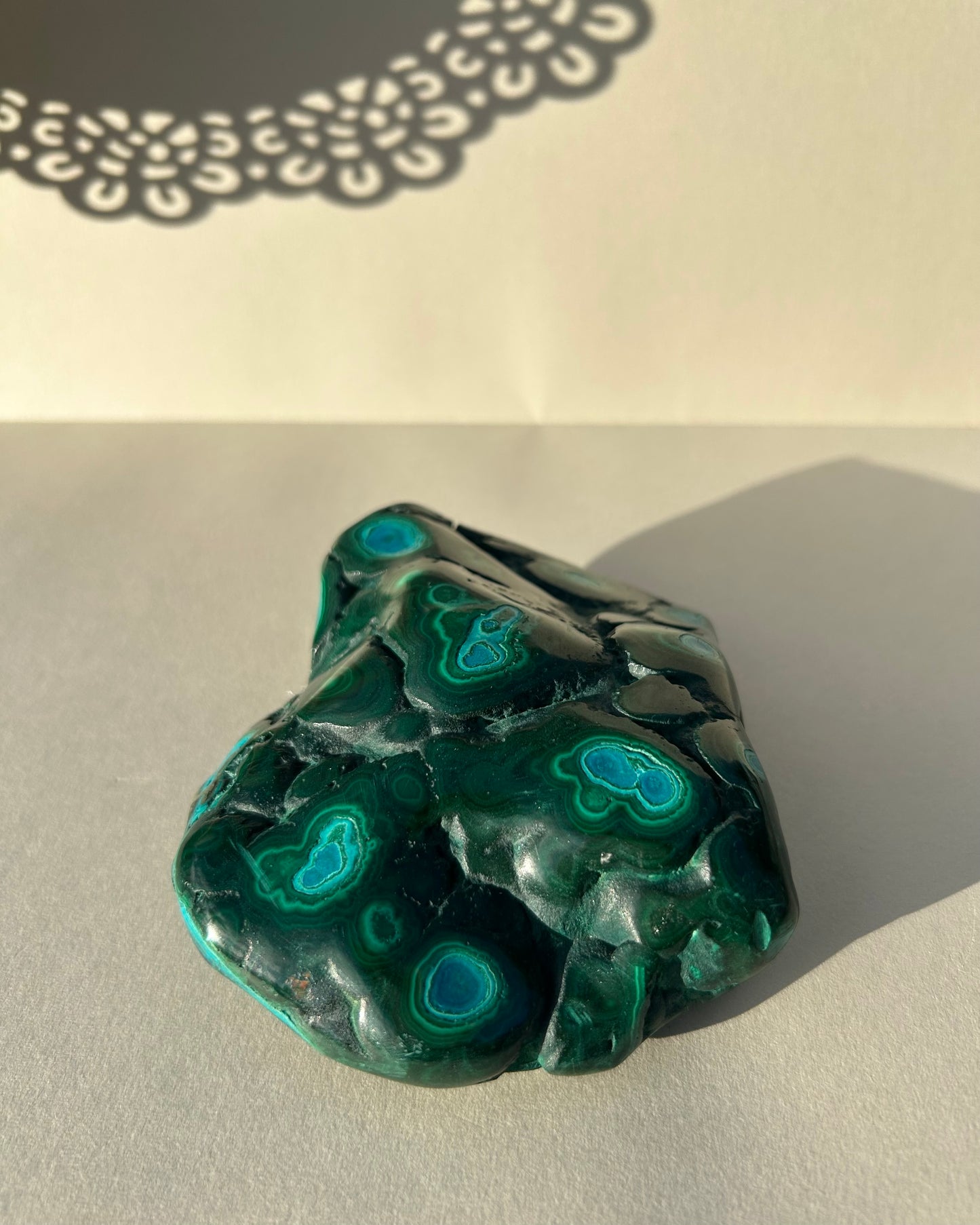 Malachite with Chrysocolla Freeform from Mexico