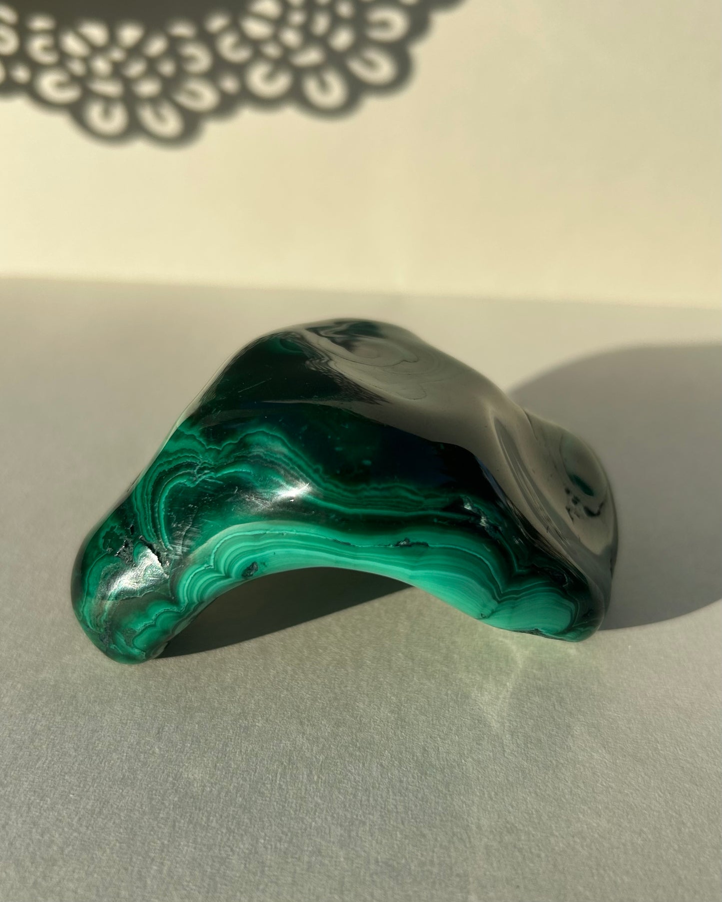 Polished Malachite Freeform from Mexico