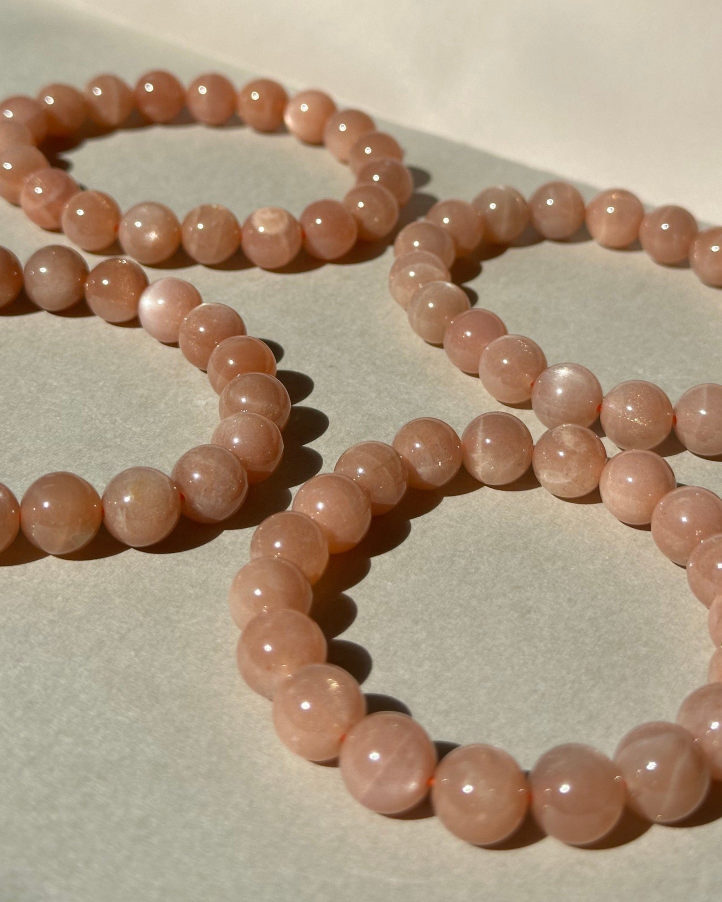 Peach Moonstone Bracelet