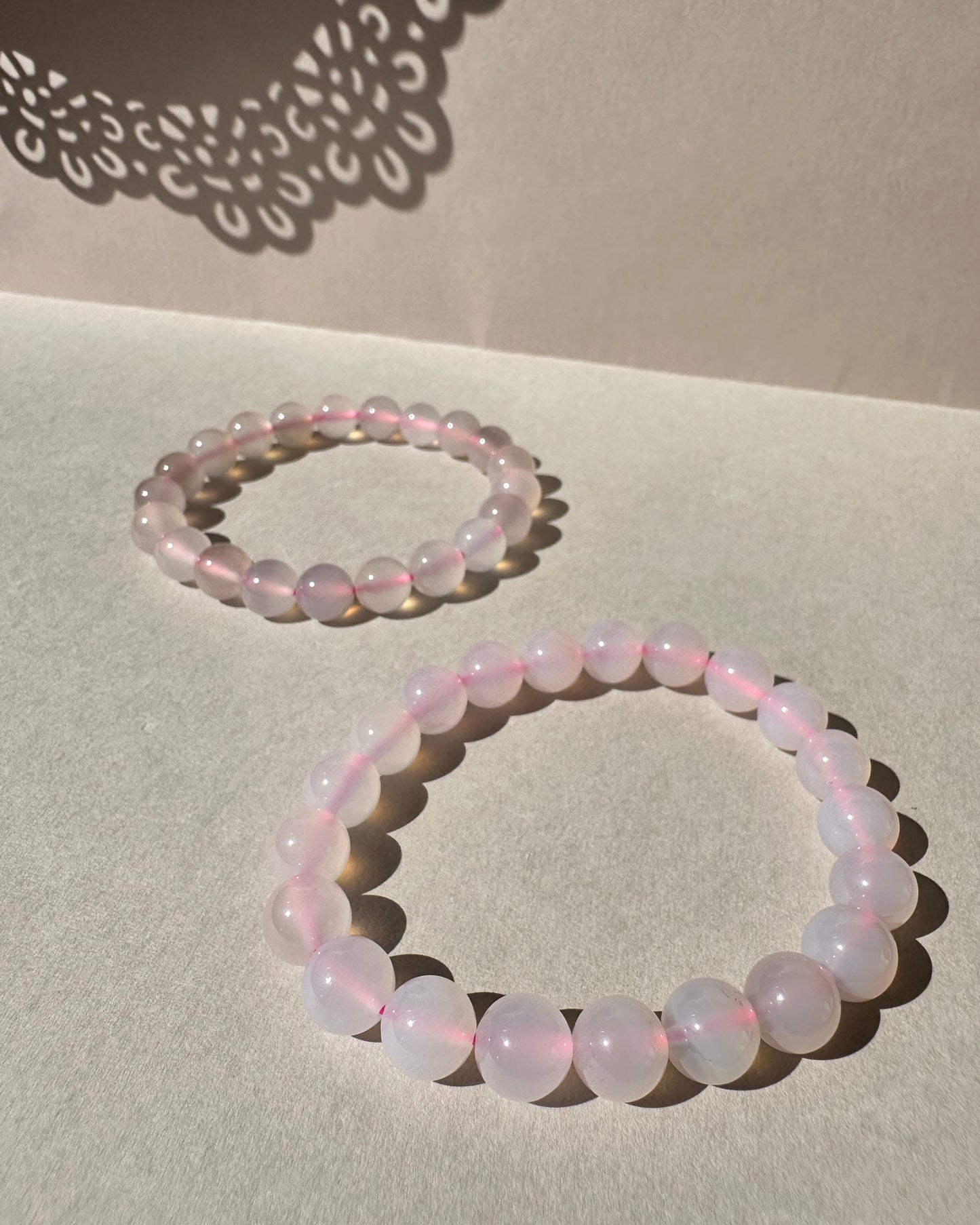 Pink Chalcedony Bracelet 9mm