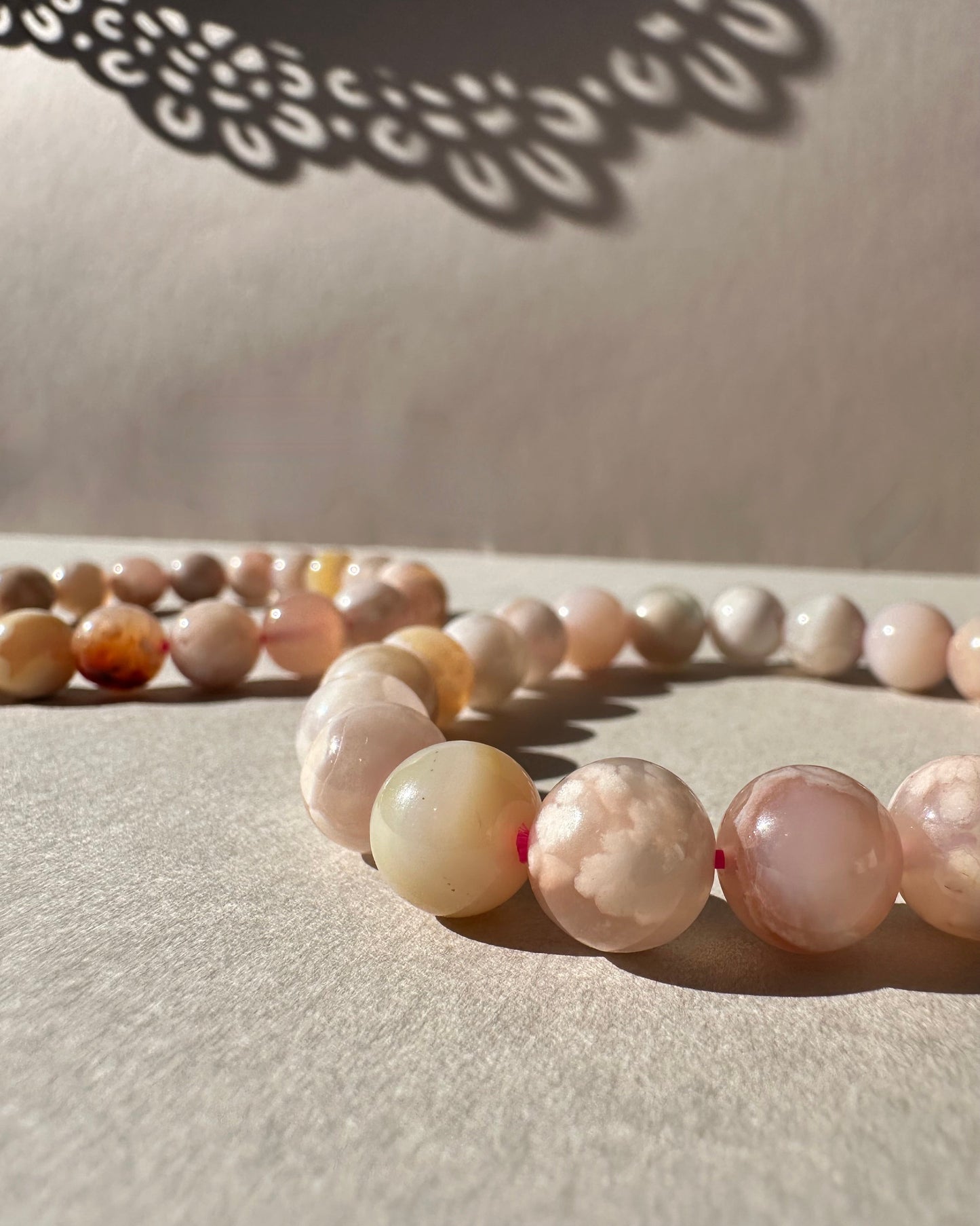 Flower Agate Bracelet