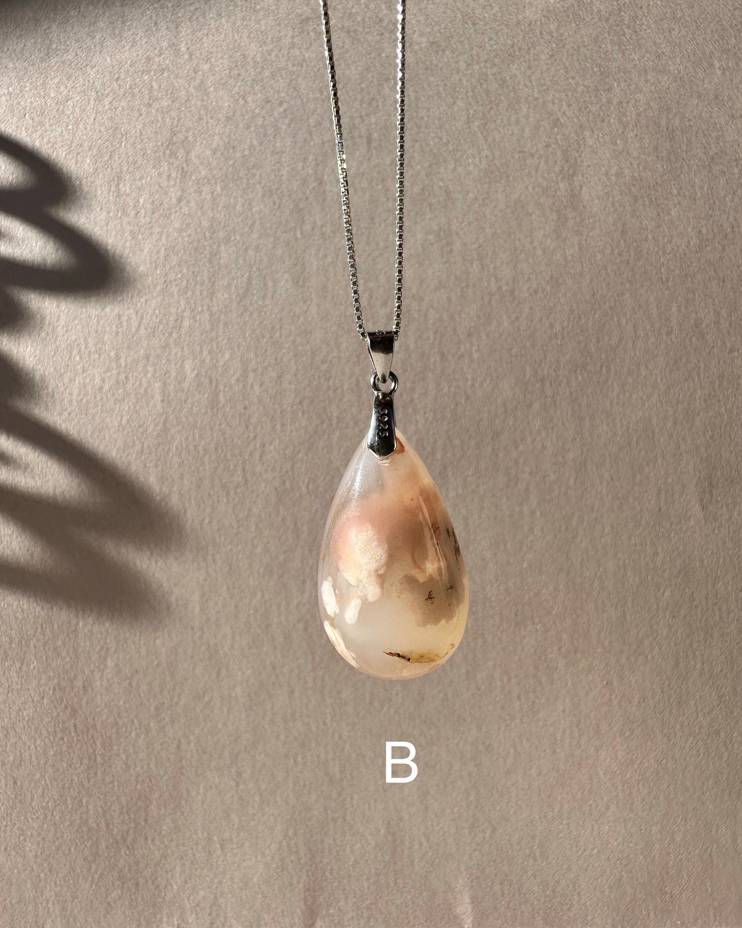 Flower Agate Pendant