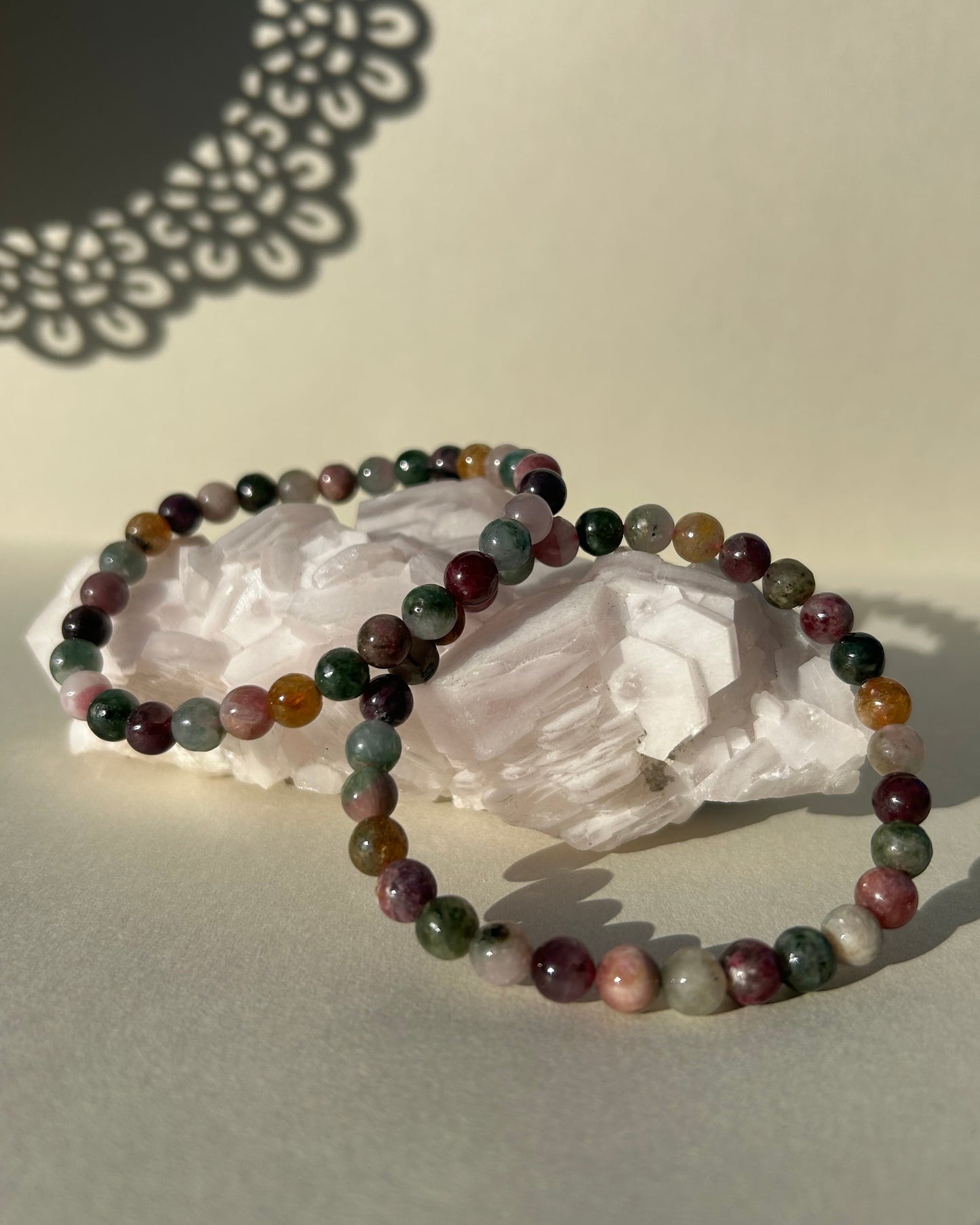 Rainbow Tourmaline Bracelet 6mm