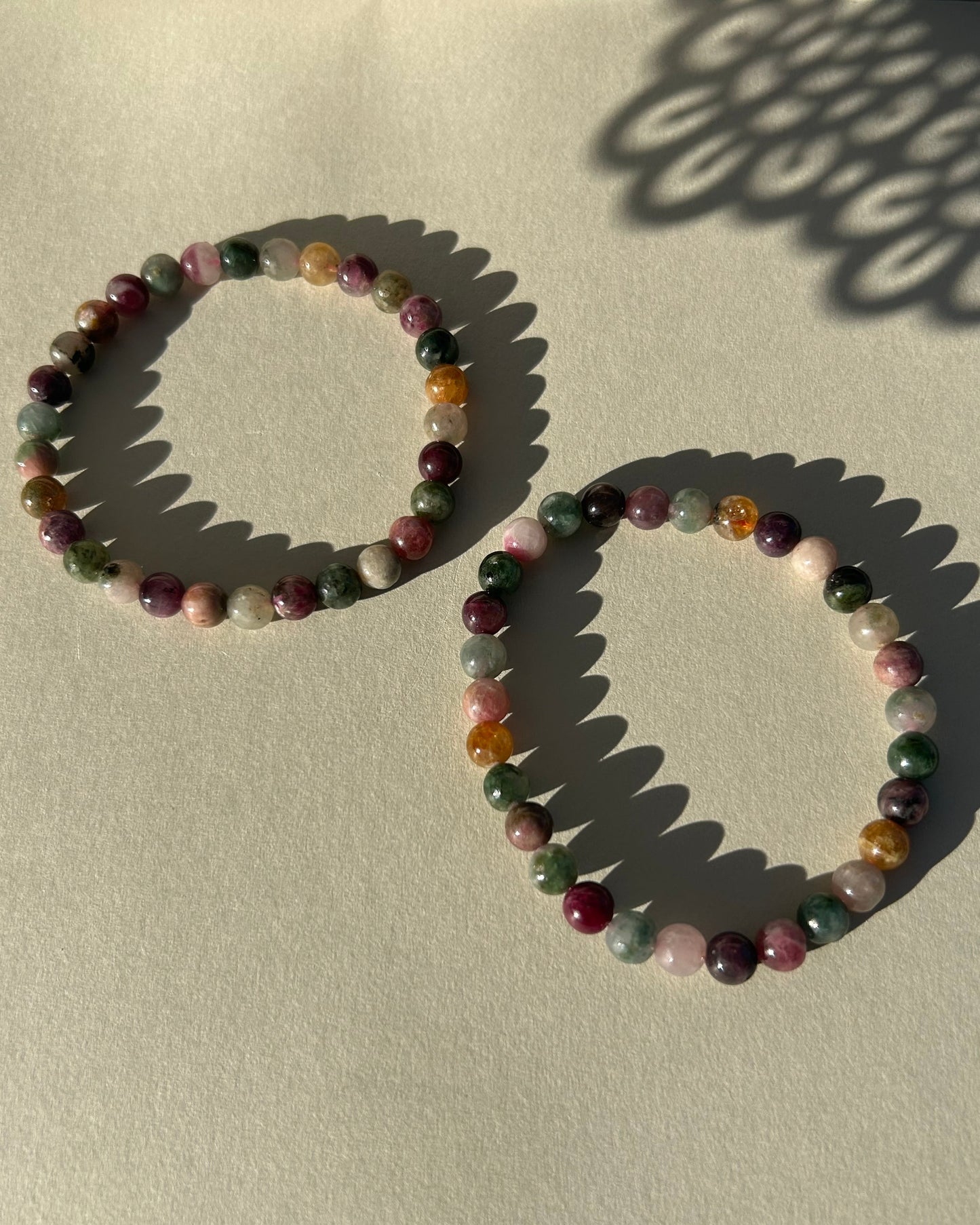 Rainbow Tourmaline Bracelet 6mm