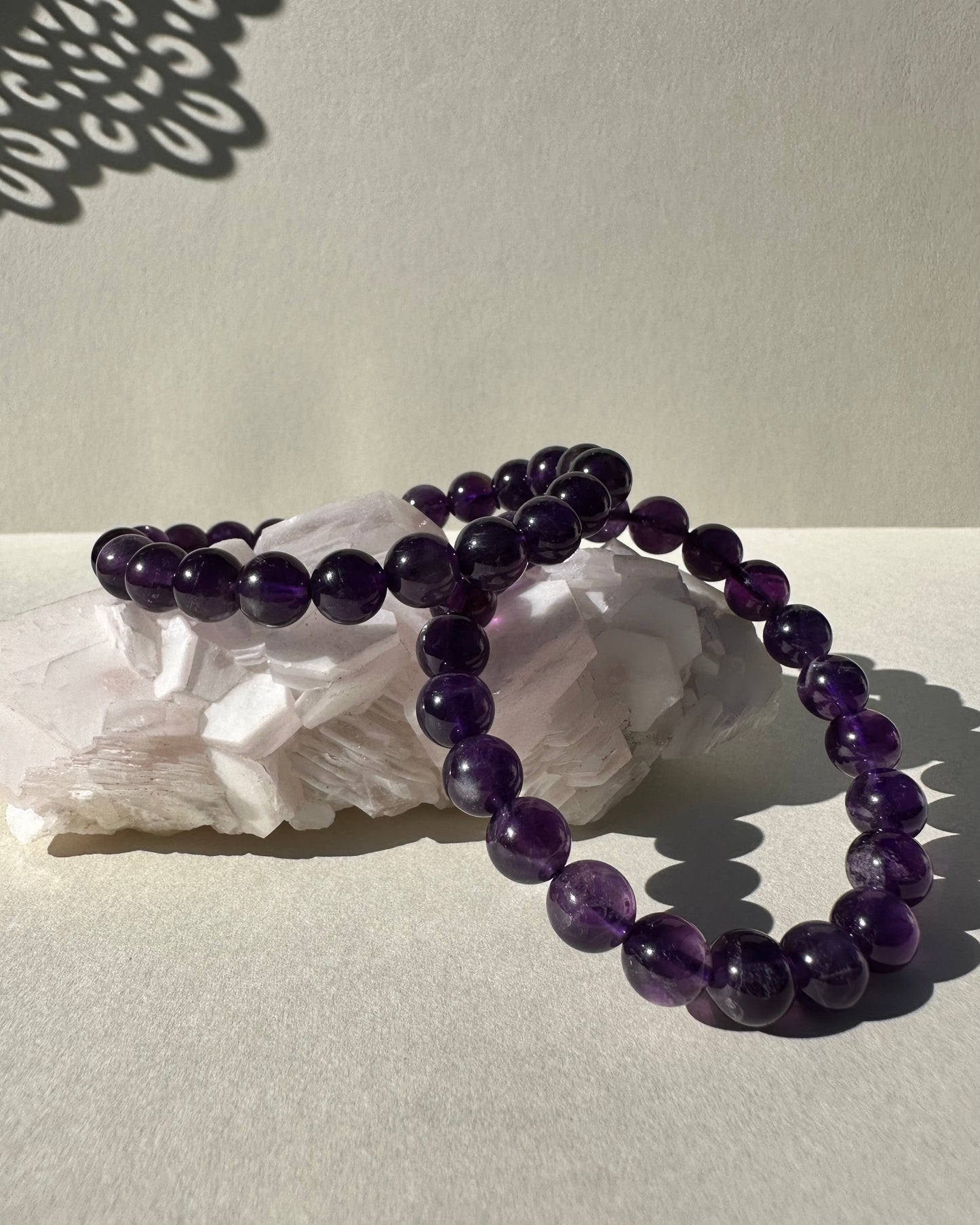 Amethyst Bracelet 9mm