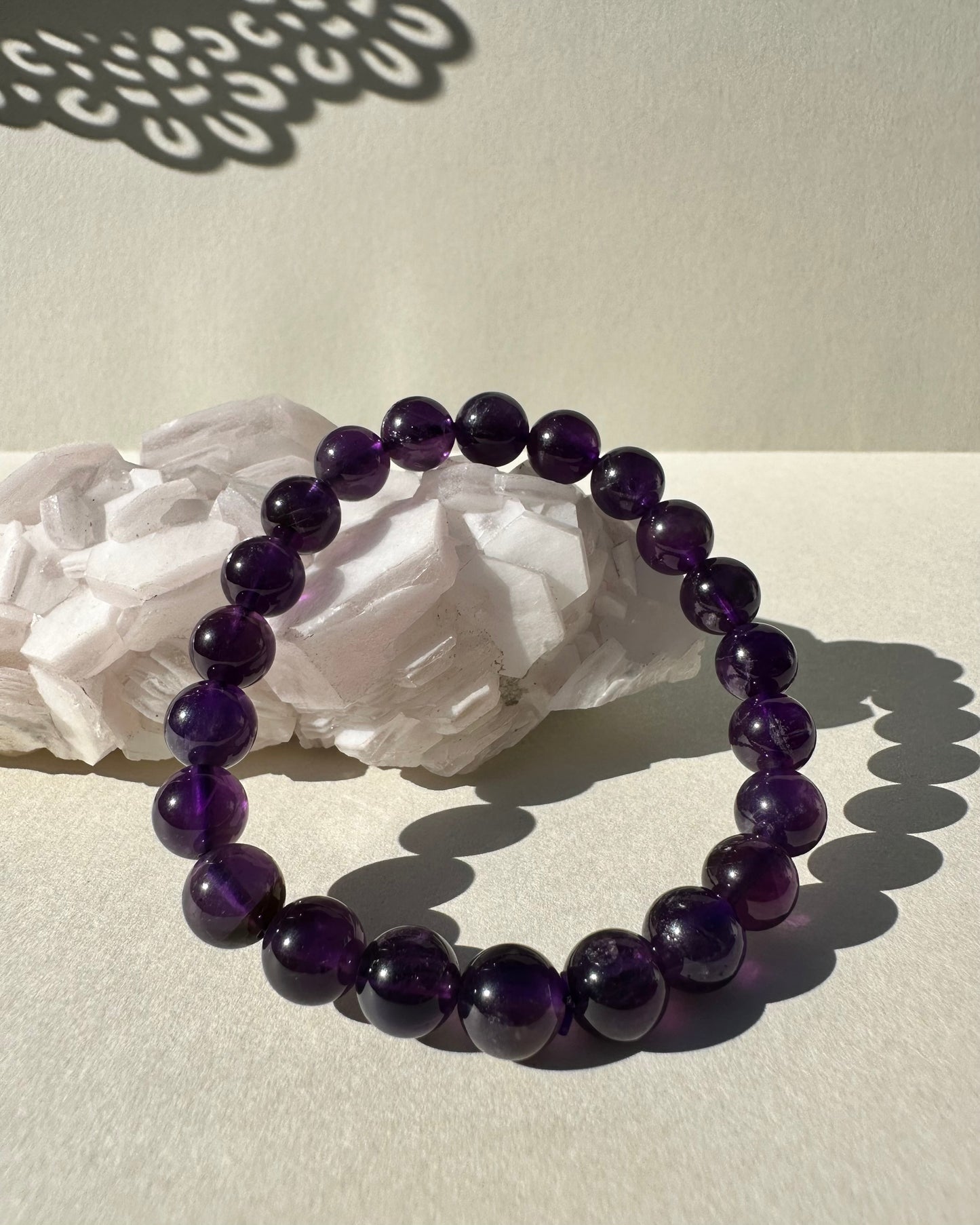 Amethyst Bracelet 9mm