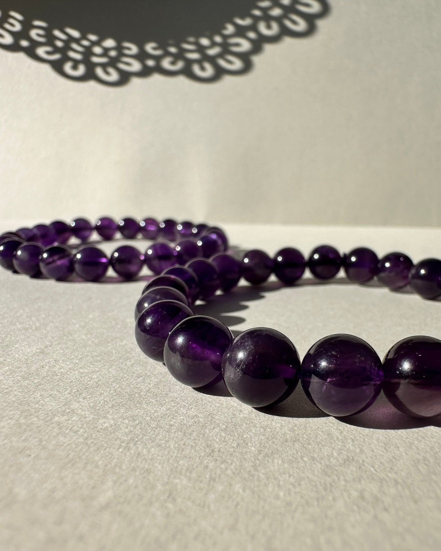 Amethyst Bracelet 9mm