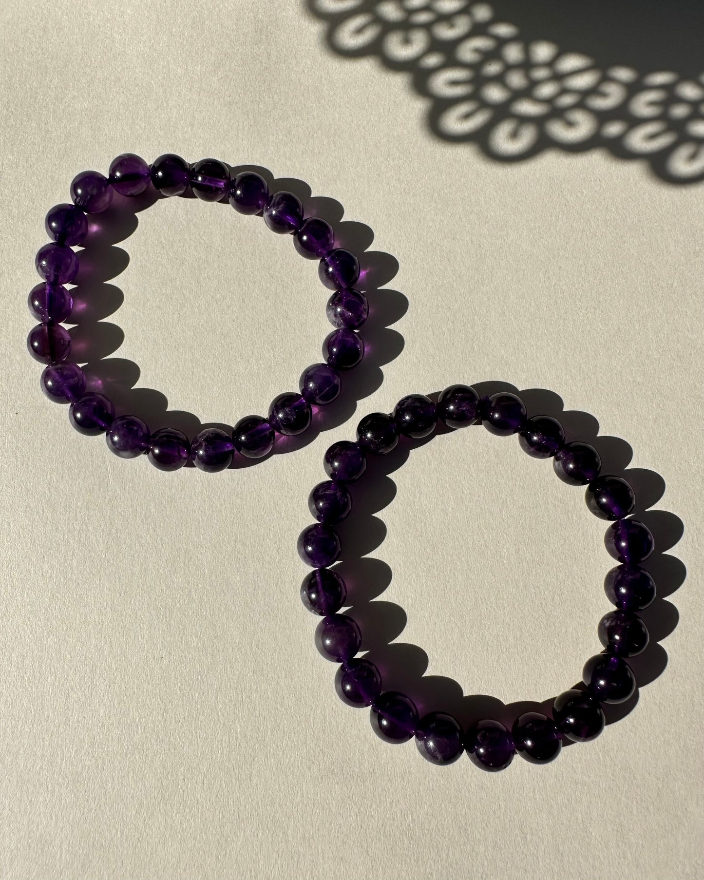 Amethyst Bracelet 9mm