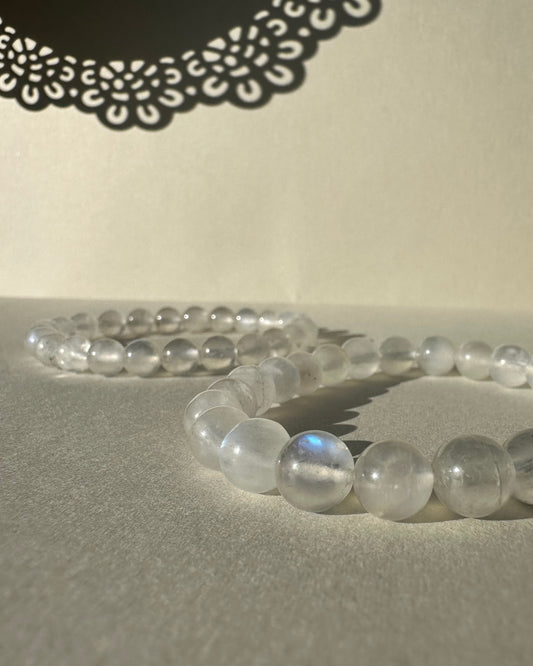 Blue Moonstone Bracelet 9mm