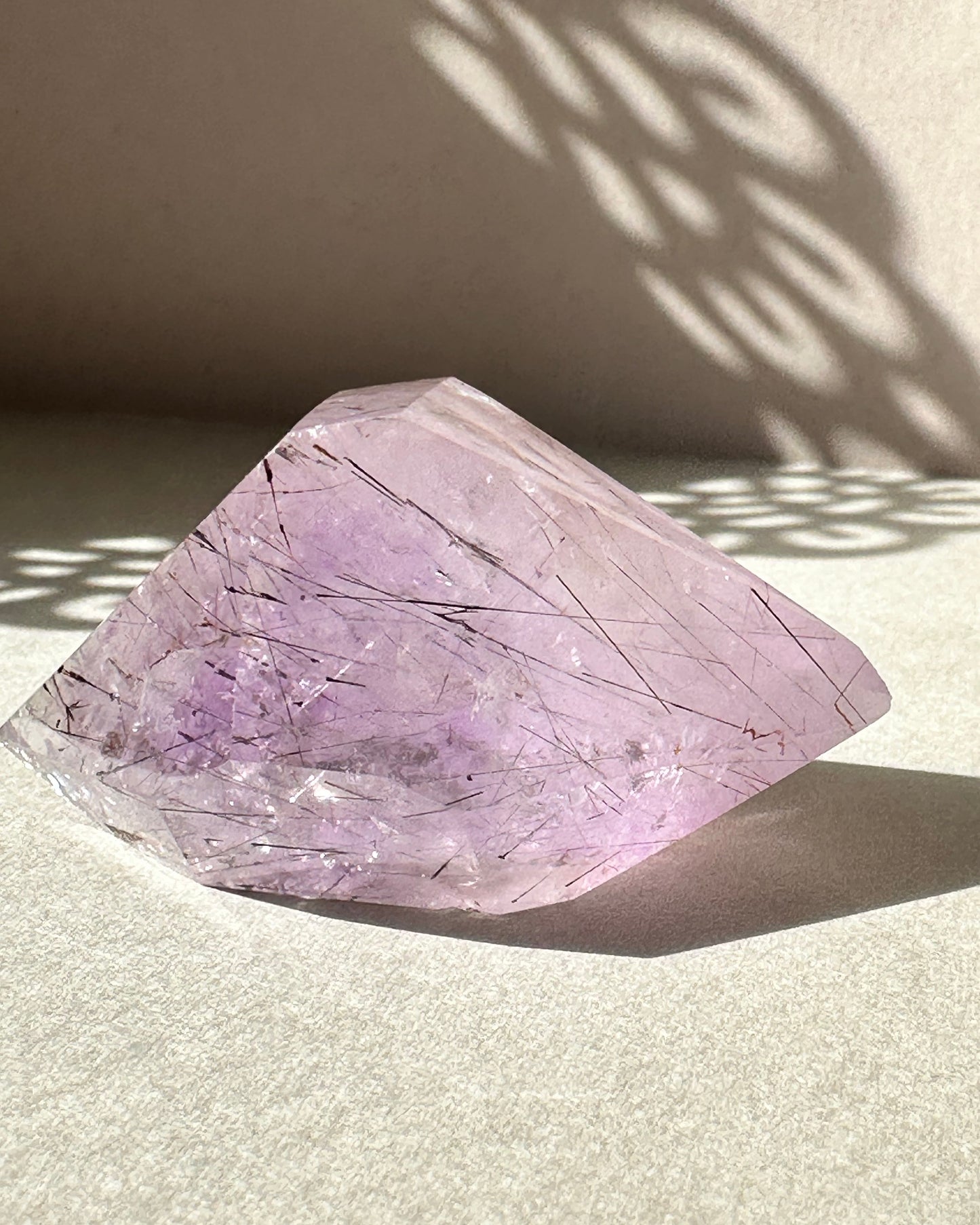 Amethyst with inclusions